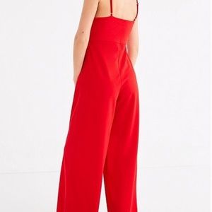 Urban Outfitters Red Jumpsuit